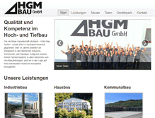 Tablet Screenshot of hgm-bau.de